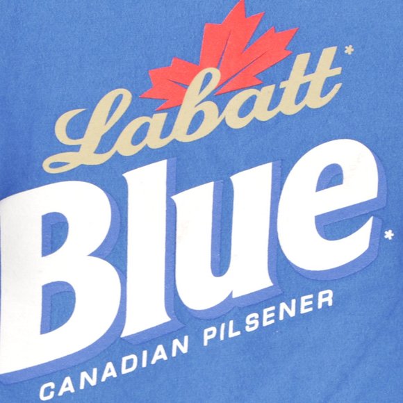 Vintage Labatt Blue Canadian Pilsener Beer Shirt - Picture 4 of 8